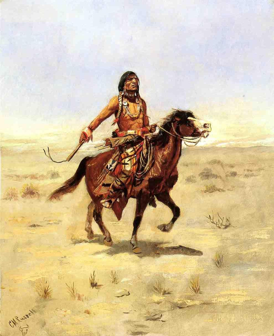 Indians Rider - Charles Marion Russell Paintings